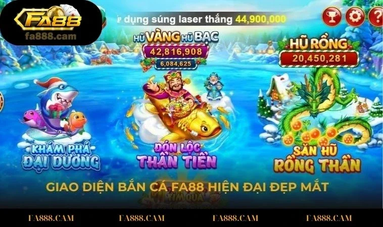 giao dien ban ca fa88 hien dai Giao diện bắn cá FA88 hiện đại và đẹp mắt