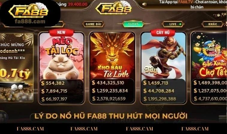 ly do no hu fa 88 thu hut Lý do nổ hũ FA88 thu hút mọi người